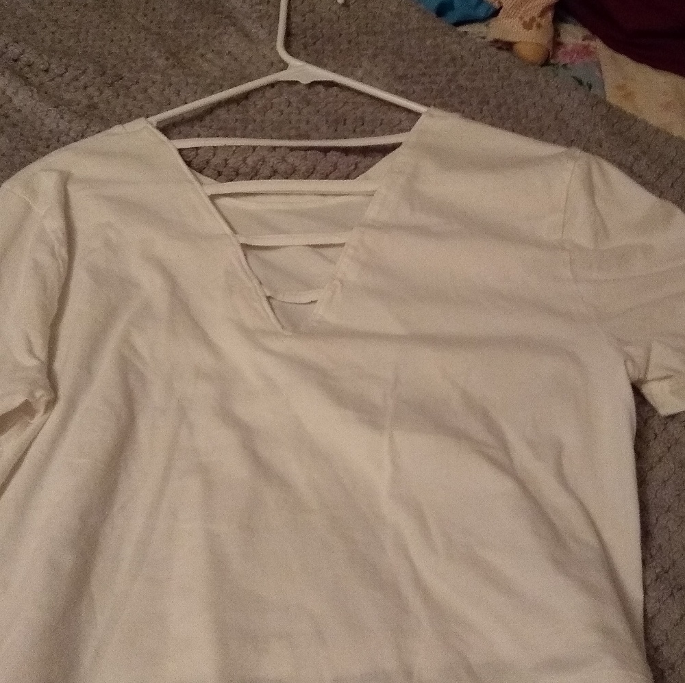 Pink belly shirt